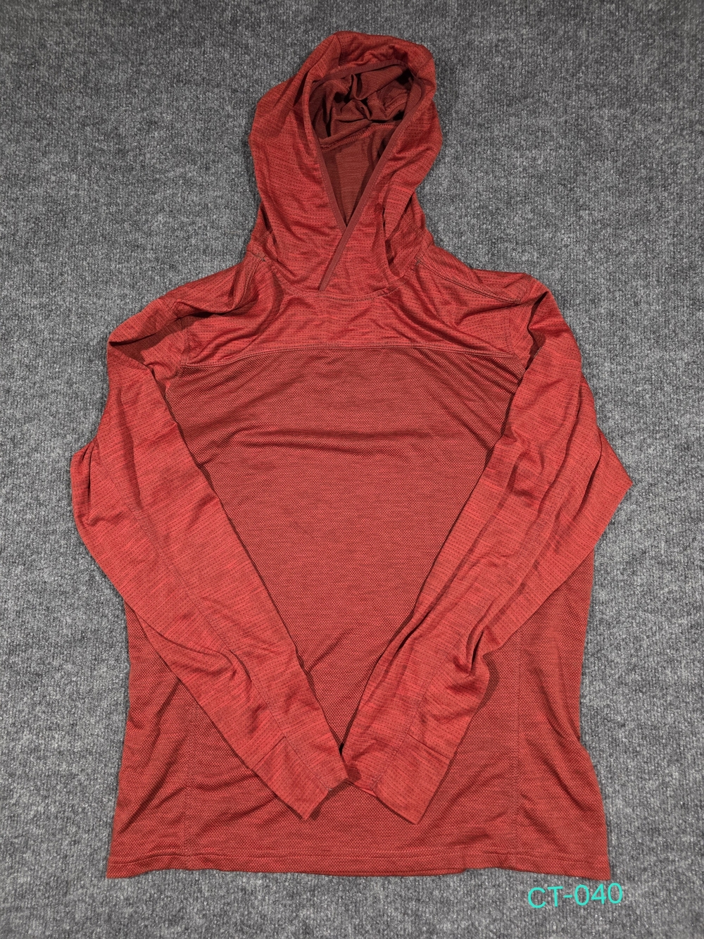 Kuhl Engineered Hoodie Men's L Red Lightweight Breathable Outdoor Trail Shirt